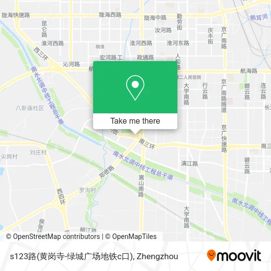 s123路(黄岗寺-绿城广场地铁c口) map