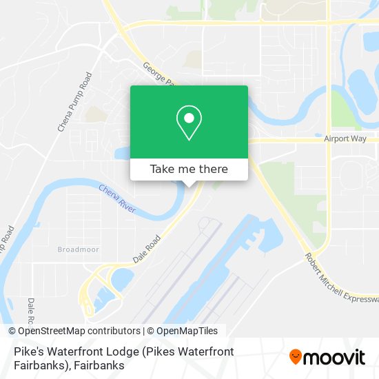 Mapa de Pike's Waterfront Lodge (Pikes Waterfront Fairbanks)