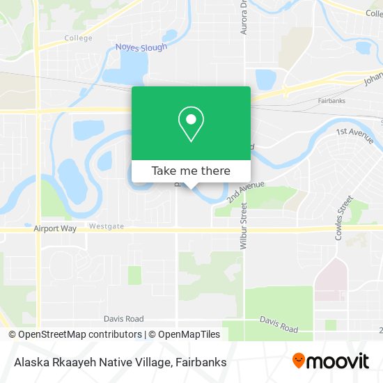 Alaska Rkaayeh Native Village map