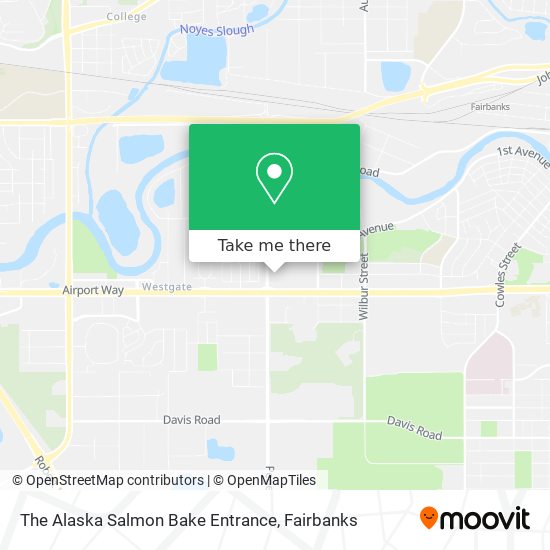 The Alaska Salmon Bake Entrance map