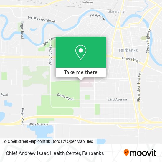 Chief Andrew Isaac Health Center map