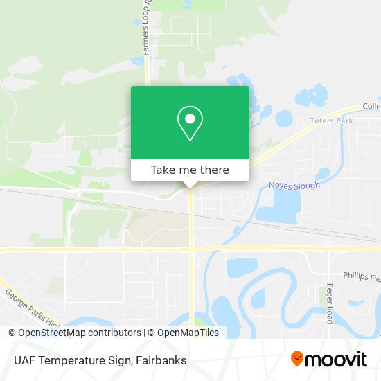 UAF Temperature Sign map