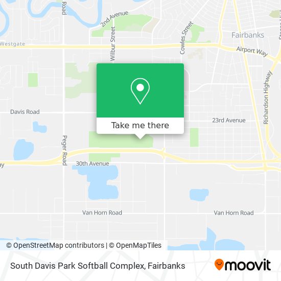 South Davis Park Softball Complex map