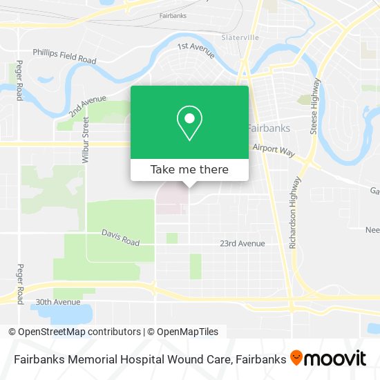Fairbanks Memorial Hospital Wound Care map