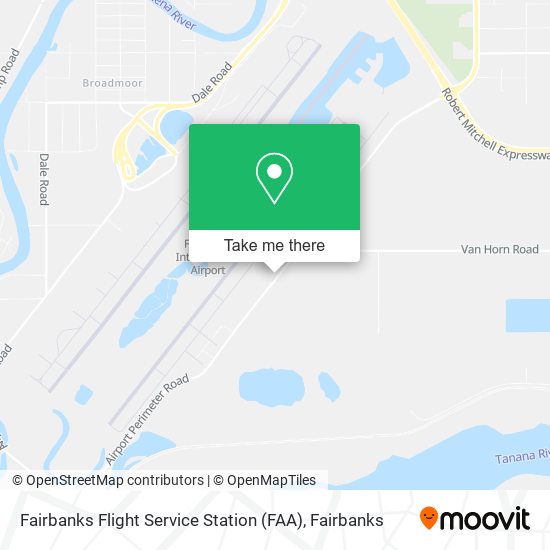 Mapa de Fairbanks Flight Service Station (FAA)