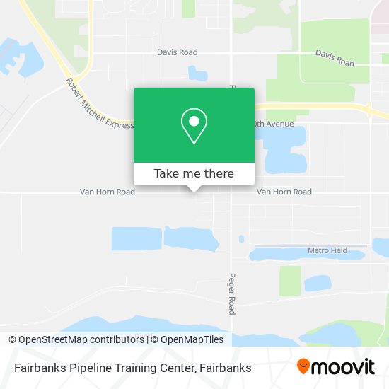 Mapa de Fairbanks Pipeline Training Center