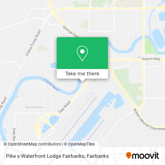Pike s Waterfront Lodge Fairbanks map