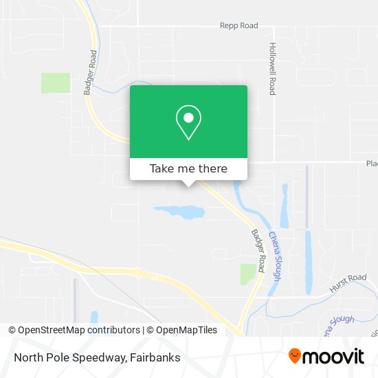 North Pole Speedway map