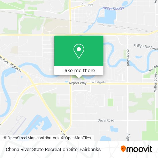 Chena River State Recreation Site map