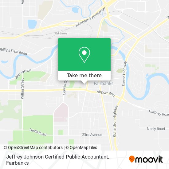 Jeffrey Johnson Certified Public Accountant map