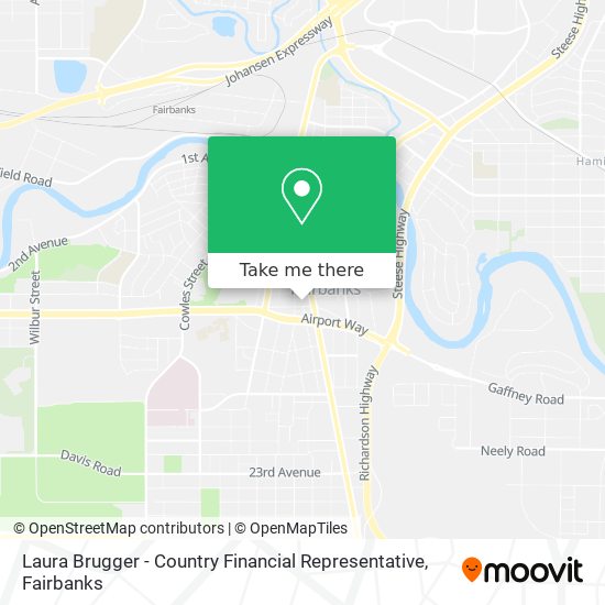 Mapa de Laura Brugger - Country Financial Representative