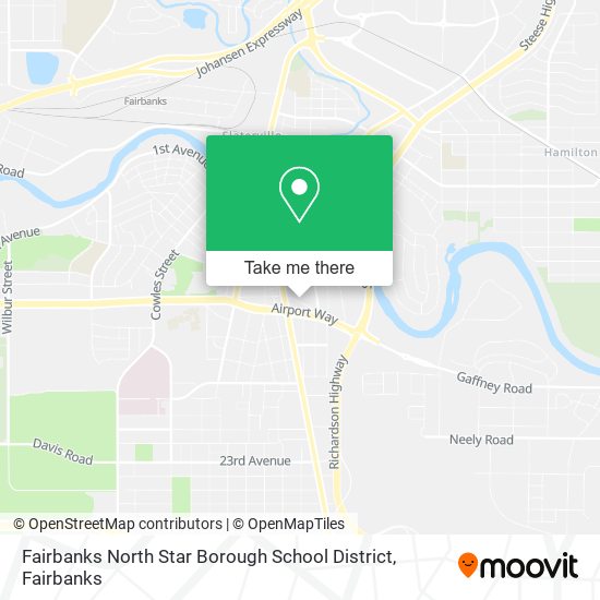 Mapa de Fairbanks North Star Borough School District
