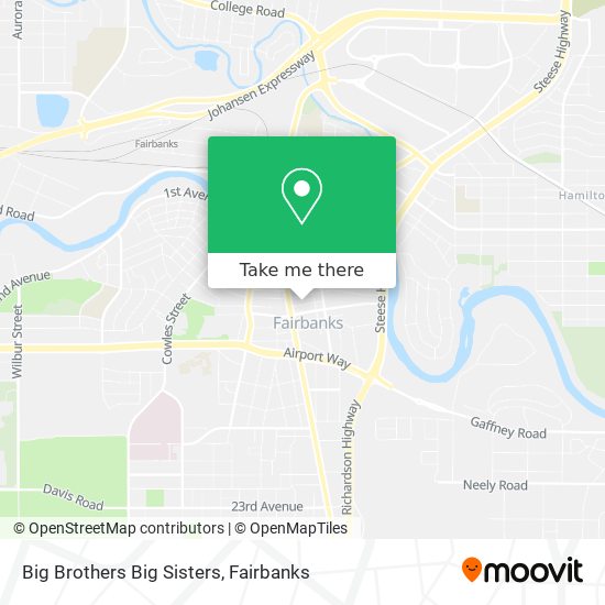 Mapa de Big Brothers Big Sisters