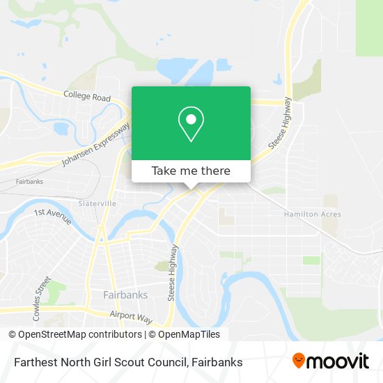 Farthest North Girl Scout Council map