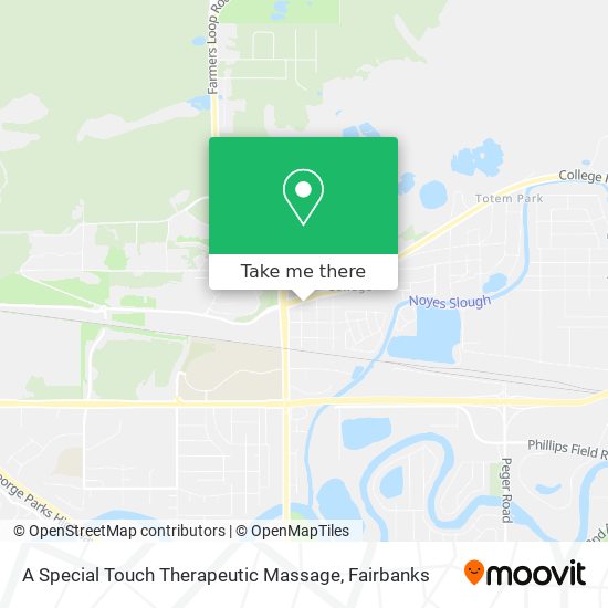 A Special Touch Therapeutic Massage map