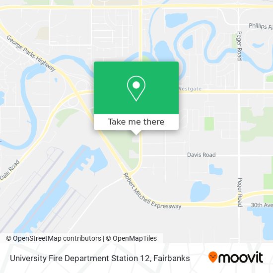 University Fire Department Station 12 map