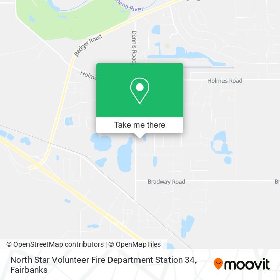 North Star Volunteer Fire Department Station 34 map