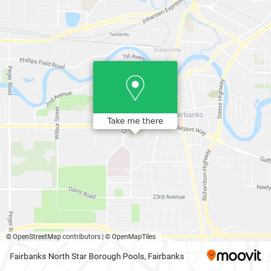 Fairbanks North Star Borough Pools map