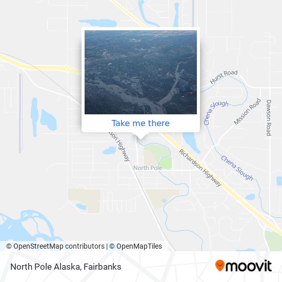 North Pole Alaska map