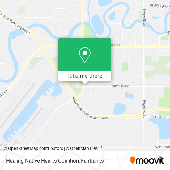 Healing Native Hearts Coalition map