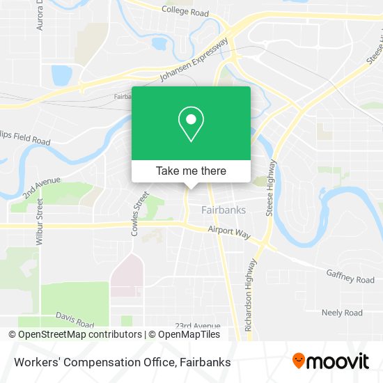 Workers' Compensation Office map