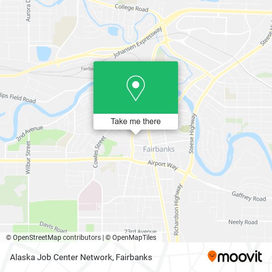 Alaska Job Center Network map