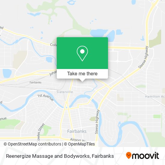 Reenergize Massage and Bodyworks map