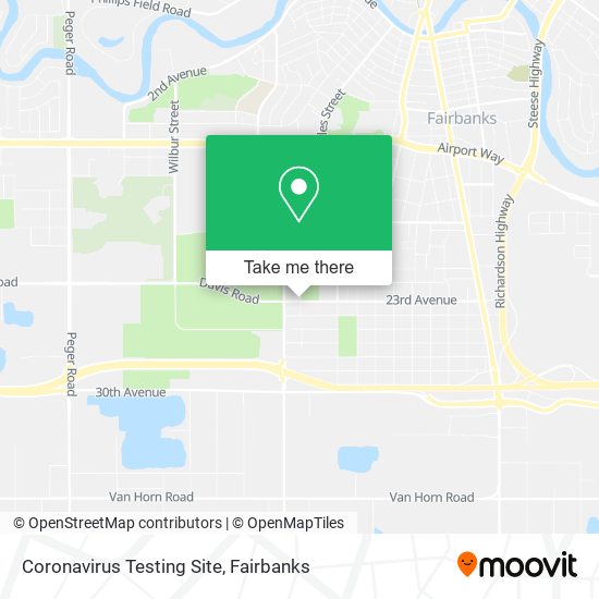 Coronavirus Testing Site map