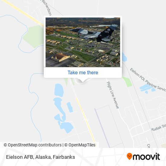 Eielson AFB, Alaska map