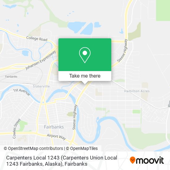 Carpenters Local 1243 (Carpenters Union Local 1243 Fairbanks, Alaska) map