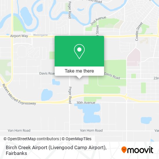 Birch Creek Airport (Livengood Camp Airport) map