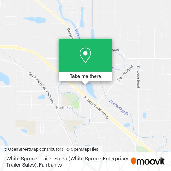 White Spruce Trailer Sales map