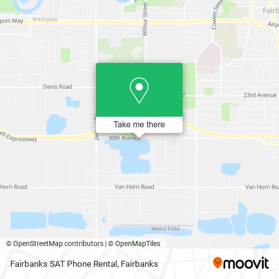 Mapa de Fairbanks SAT Phone Rental