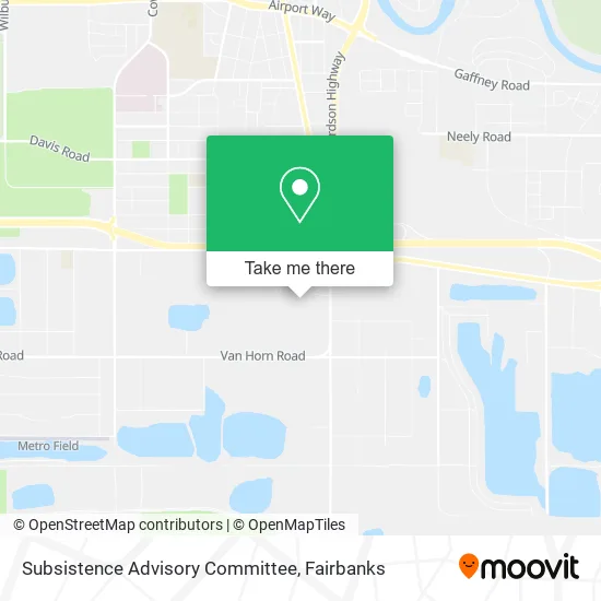 Mapa de Subsistence Advisory Committee