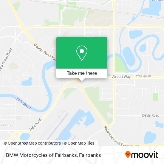 BMW Motorcycles of Fairbanks map