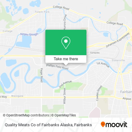 Mapa de Quality Meats Co of Fairbanks Alaska