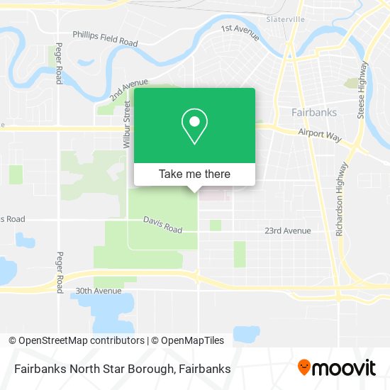 Mapa de Fairbanks North Star Borough