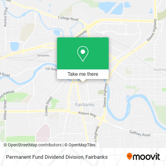 Permanent Fund Dividend Division map