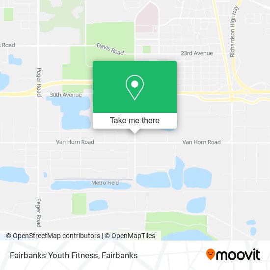 Fairbanks Youth Fitness map