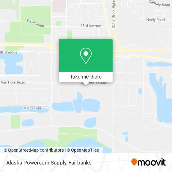Alaska Powercom Supply map