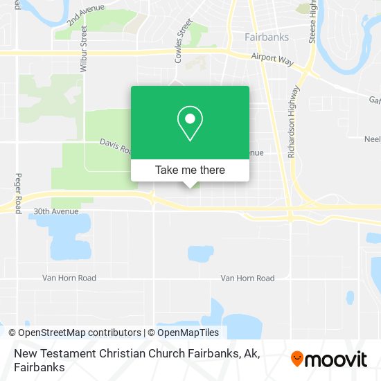 New Testament Christian Church Fairbanks, Ak map