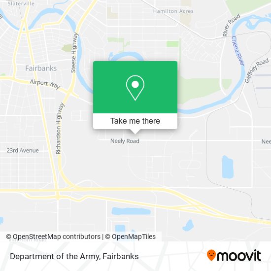 Department of the Army map