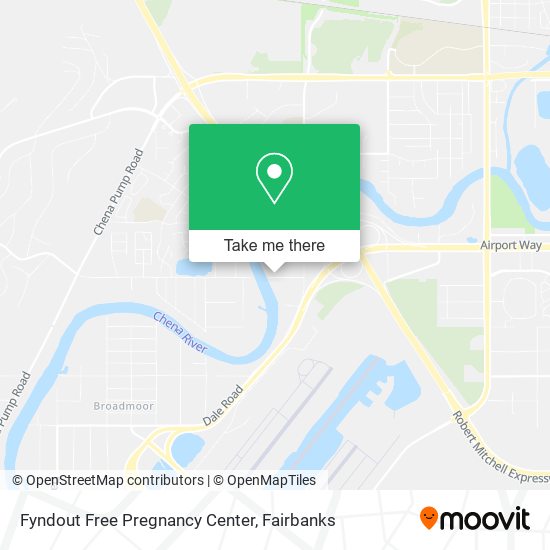 Mapa de Fyndout Free Pregnancy Center