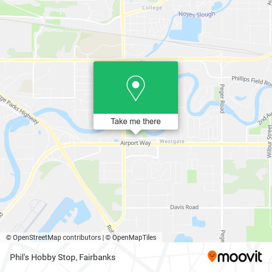 Phil's Hobby Stop map