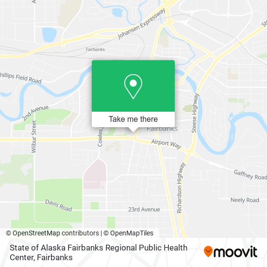 Mapa de State of Alaska Fairbanks Regional Public Health Center