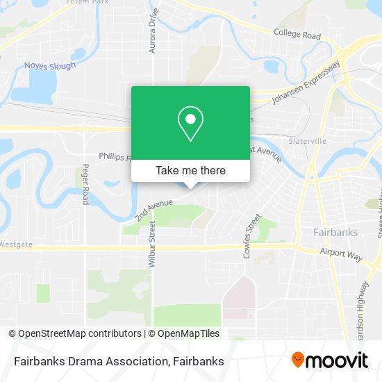Mapa de Fairbanks Drama Association
