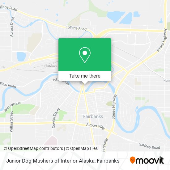 Junior Dog Mushers of Interior Alaska map