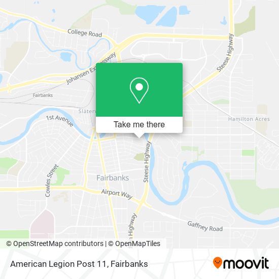 American Legion Post 11 map