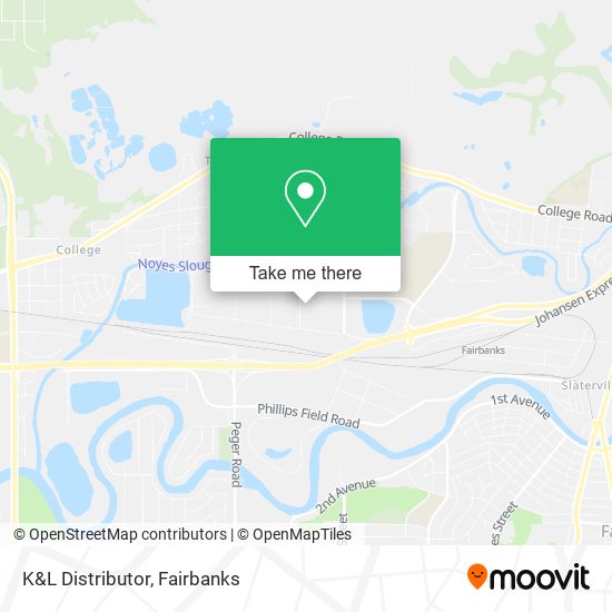Mapa de K&L Distributor