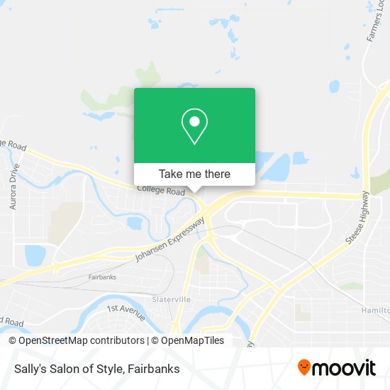 Sally's Salon of Style map